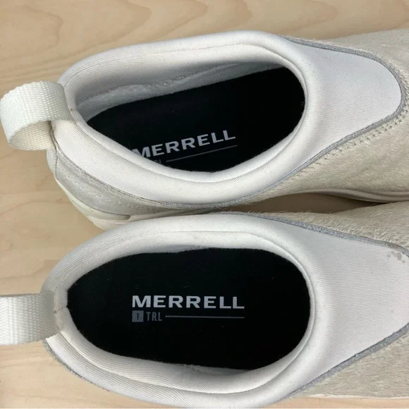 Merrell Men’s Size 8.0 Winter Moc 3 MU SE Chalk Cream Slip On Loafer Shoes Hair